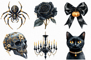 Luxury Black and Gold Halloween PNG, an Illustration by Craft Nest (Thumbnail 2 of 6)