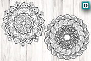 Round Hand drawn Mandalas Meditation, a Graphic by Vibrant Design Shop (Thumbnail 4 of 6)