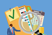 Auditing, Tax, Accounting Concepts, a Finance Illustration by TAlex (Thumbnail 4 of 6)