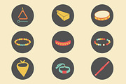 Things in Music Festivals-44 Vectors, an Illustration by Little Pixel Shop (Thumbnail 3 of 5)