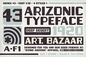 Arizonic | Vintage Futuristic Type