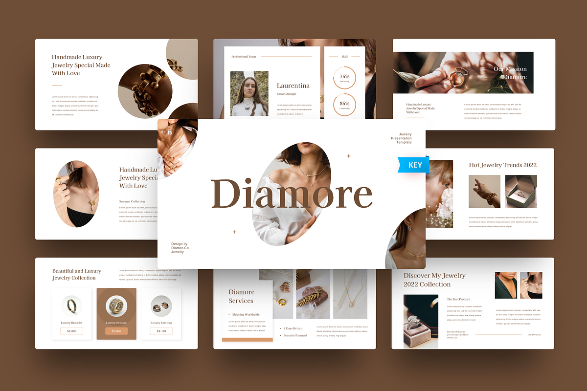 Diamore - Jewelry Keynote, a Presentation Template by YossyOneStd (Photo 1 of 5)