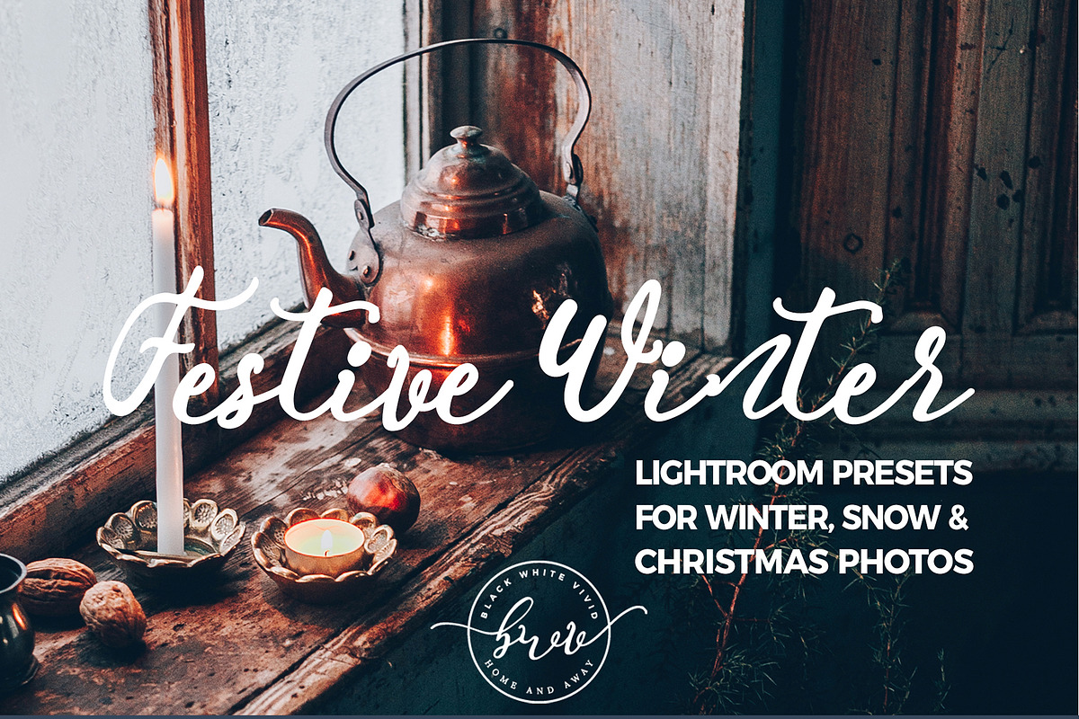 Festive Winter Preset Bundle, an Action Add-On by in between details (Photo 1 of 17)