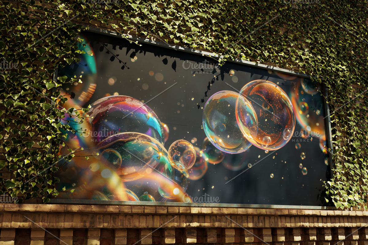 Soap bubbles. 61 images, an Abstract Photo by Handmadefont (Photo 13 of 13)