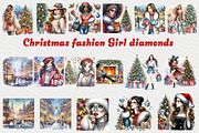 Christmas fashion Girl diamonds png, a Seasonal Illustration by FITALARTSNEDIGI (Thumbnail 5 of 10)