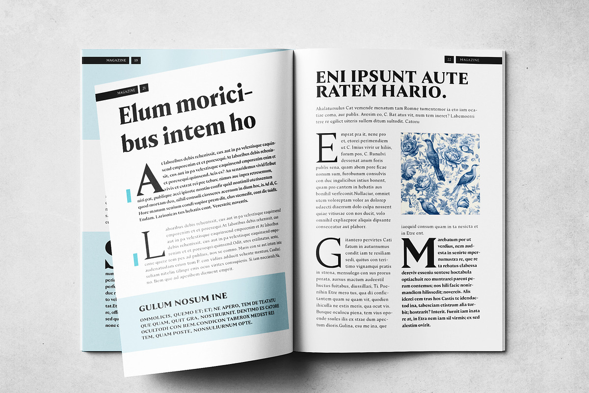 Clean Magazine Print Layout Template, a Magazine Template by Grkic Creative (Photo 12 of 13)