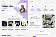 Remote Job Website, a Landing Page Template by FIBRINOSÄ (Thumbnail 5 of 7)