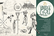Vintage Golf Illustrations, an Illustration by beehouse studio (Thumbnail 1 of 7)