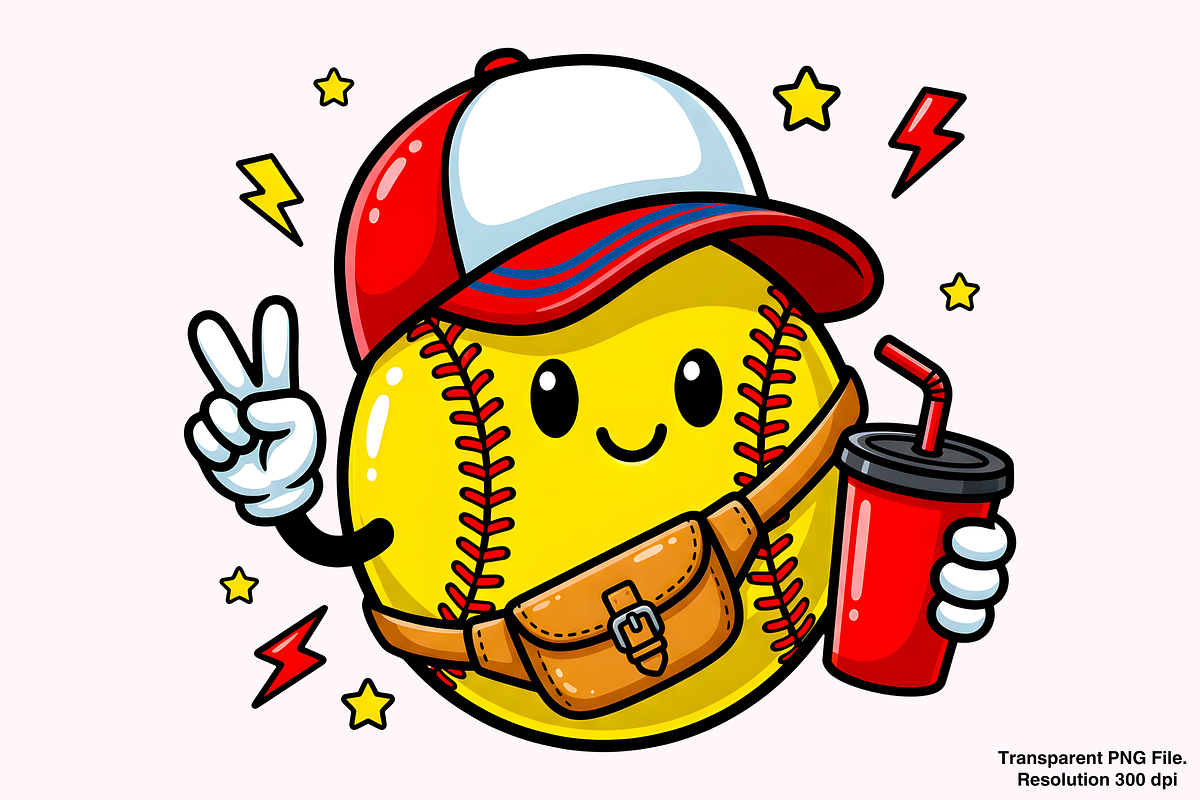 Softball PNG, Tumbler Belt Bag PNG, an Object Graphic by Clipart Bloom (Photo 1 of 3)