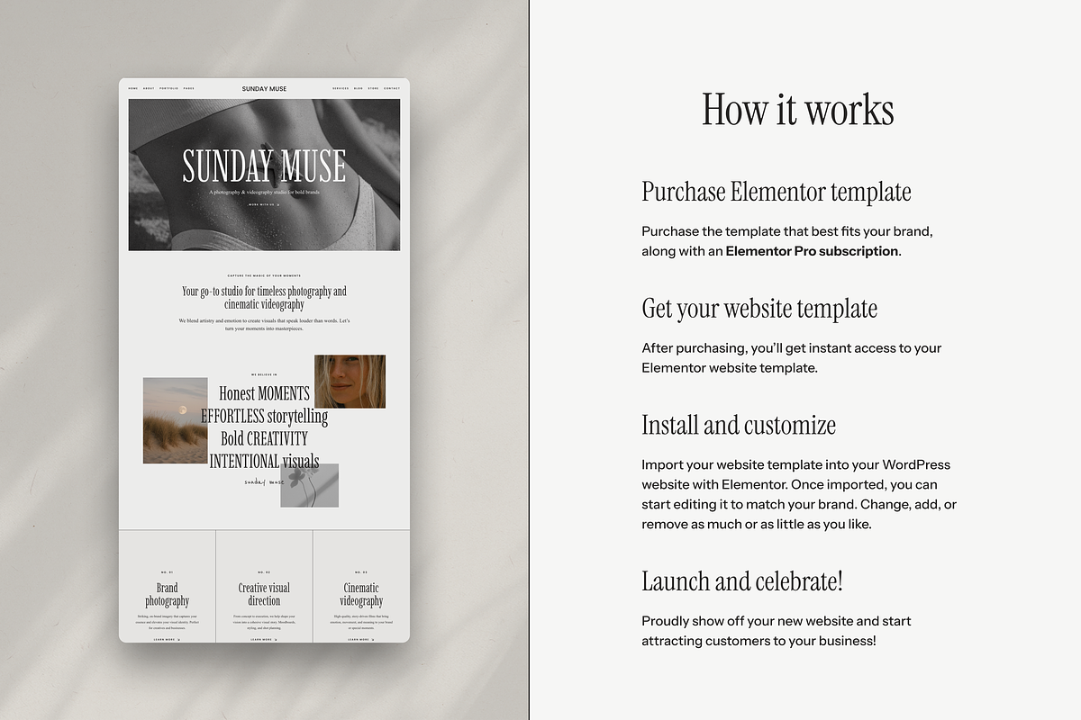 Sunday Muse Wordpress Template, a WordPress Template by The Cherie Studio (Photo 2 of 6)
