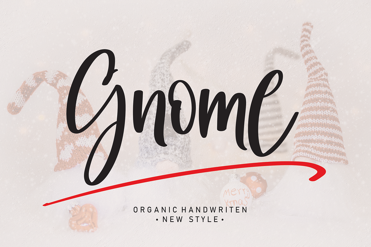 Gnome | Script font, a Script Font by Scratchones (Photo 1 of 8)