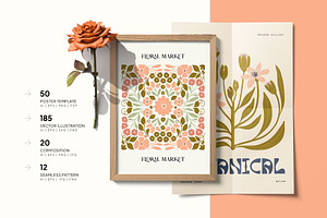 Groovy Floral Poster Builder