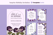 5 Birthday Surprise Party Invitation, a Templates & Theme by TemplateCastleStore (Thumbnail 1 of 9)