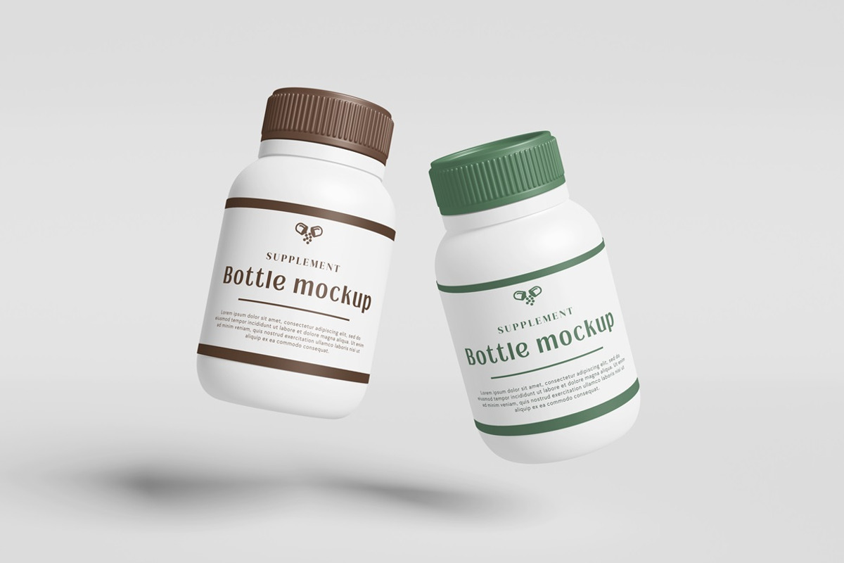 Supplement Bottle Mockup, a Packaging Mockup by AndikaGraphic (Photo 4 of 6)