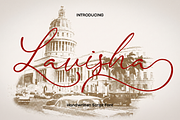 Lavisha - Handwritten Script Font, a Script Font by Luna Shop (Thumbnail 1 of 5)