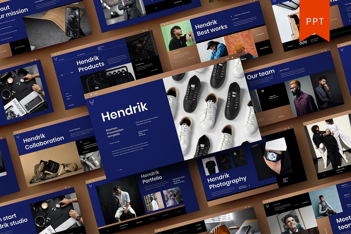 Hendrik – Business PowerPoint, a Presentation Template by Dens Creative Studio (Photo 1 of 6)