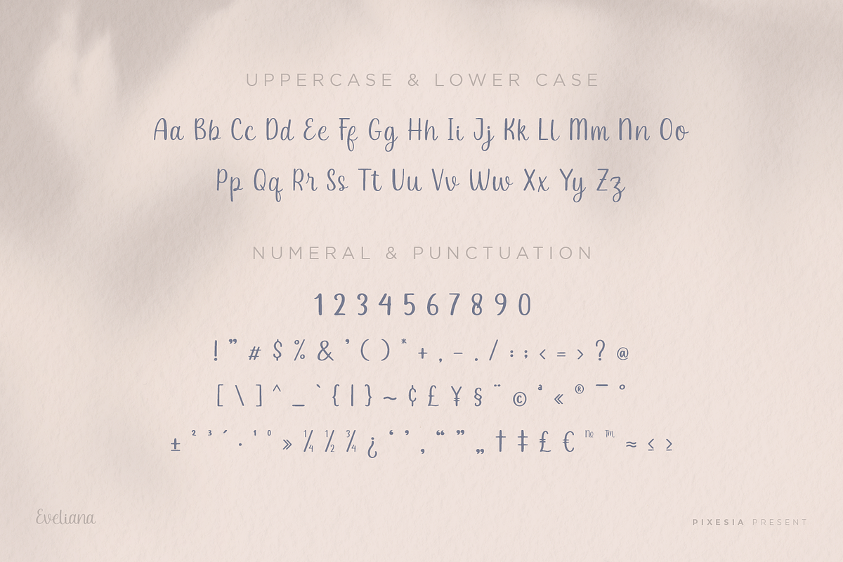 Eveliana - Lovely Script Font, a Script Font by Pixesia Studio (Photo 9 of 10)