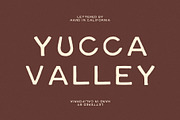 Yucca Valley | Hand Drawn Sans Serif, a Sans Serif Font by ziggydotcom (Thumbnail 1 of 7)
