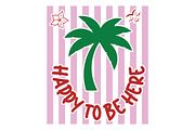 Palm Tree Sublimation Design PNG, a Work Illustration by DreamPrint404 (Thumbnail 1 of 6)