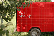 Vintage Van Mockup M19, an Advertising Mockup by Asketic (Thumbnail 1 of 2)