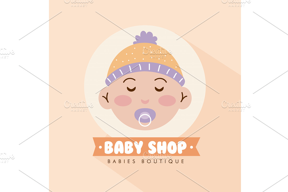 babies boutique label, an Object Illustration by studiogstock