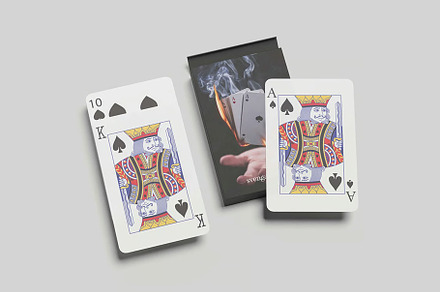 Playing Card Mockup, an Advertising Mockup by Se٧enStudio