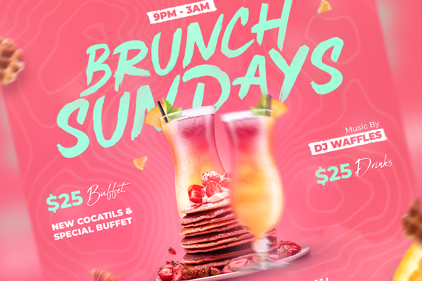 Brunch Flyer, a Flyer Template by FLYERHIVE