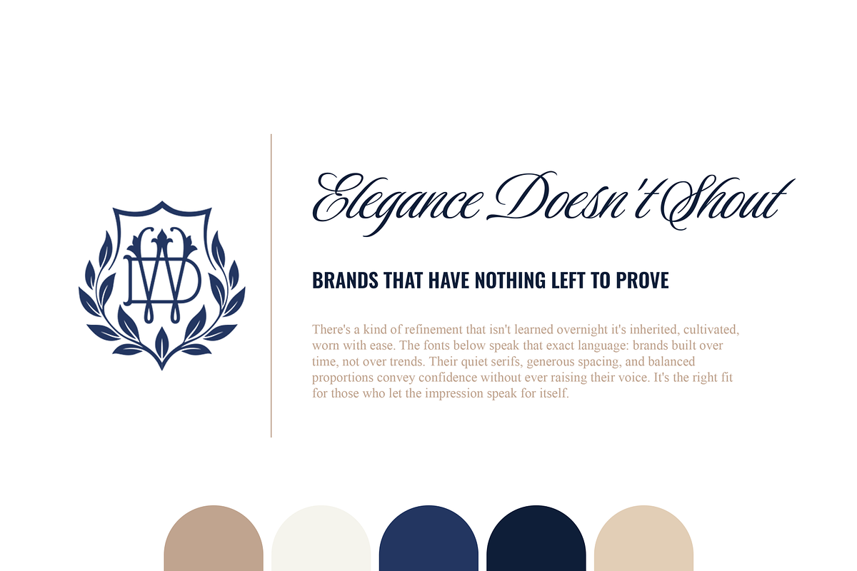 Old Money WD Monogram Logo Kit, a Branding & Logo Template by Headfonts (Photo 7 of 8)