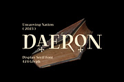 Daeron - Display Serif, a Serif Font by Uncarving (Thumbnail 1 of 10)