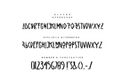 Alien Frogs Brush Font, a Font by Maxim apperian (Thumbnail 4 of 5)