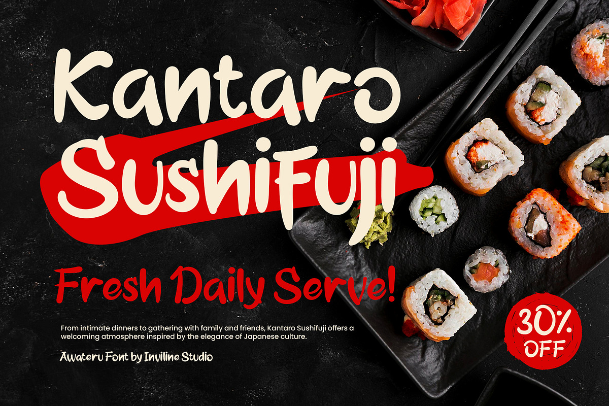 Awateru - Japanese Handwritten Font, a Handwritten Font by Inviline.co (Photo 7 of 10)