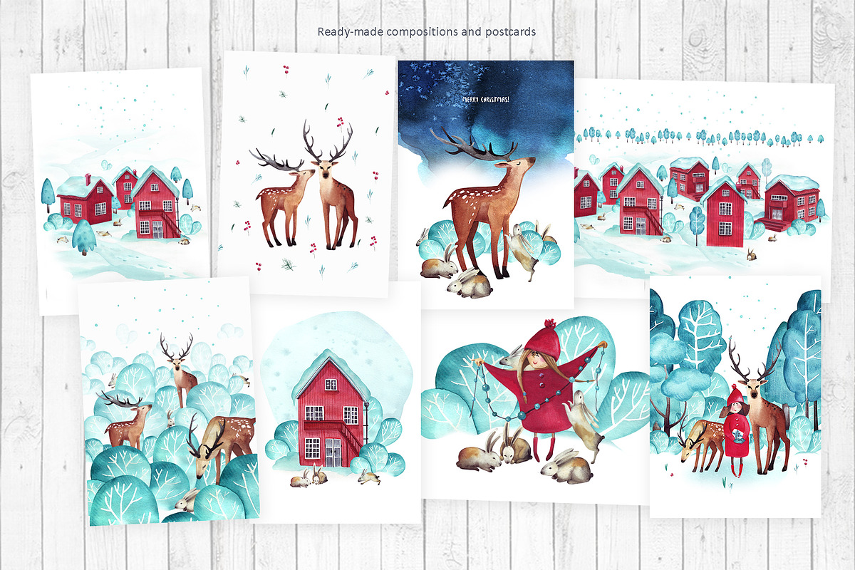 Christmas village, an Illustration by YuliaBiser (Photo 2 of 10)
