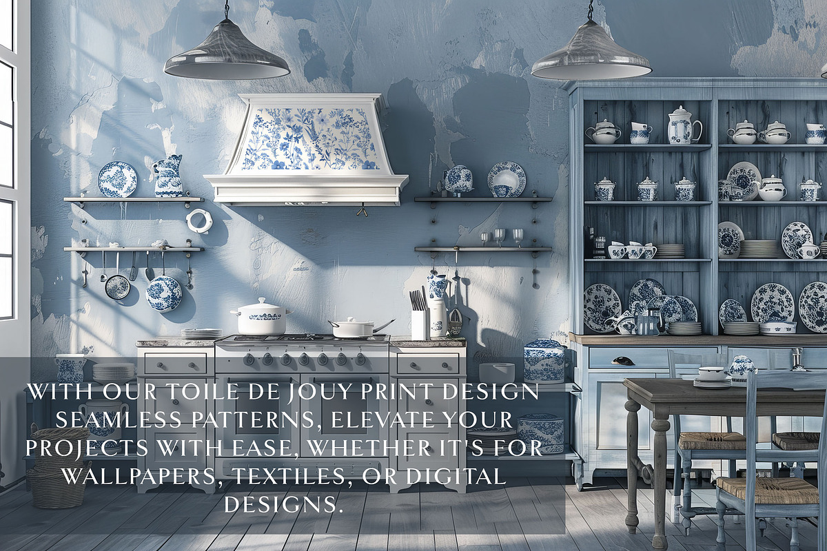 Toile de Jouy Patterns Bundle, a Pattern Graphic by Olya Creative (Photo 12 of 41)
