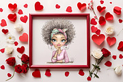 Afro Woman Clipart Bundle, a Person Illustration by RobertsArt (Thumbnail 4 of 6)