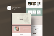 Minimalist Canva Portfolio Website, a Landing Page Template by batang (Thumbnail 2 of 5)