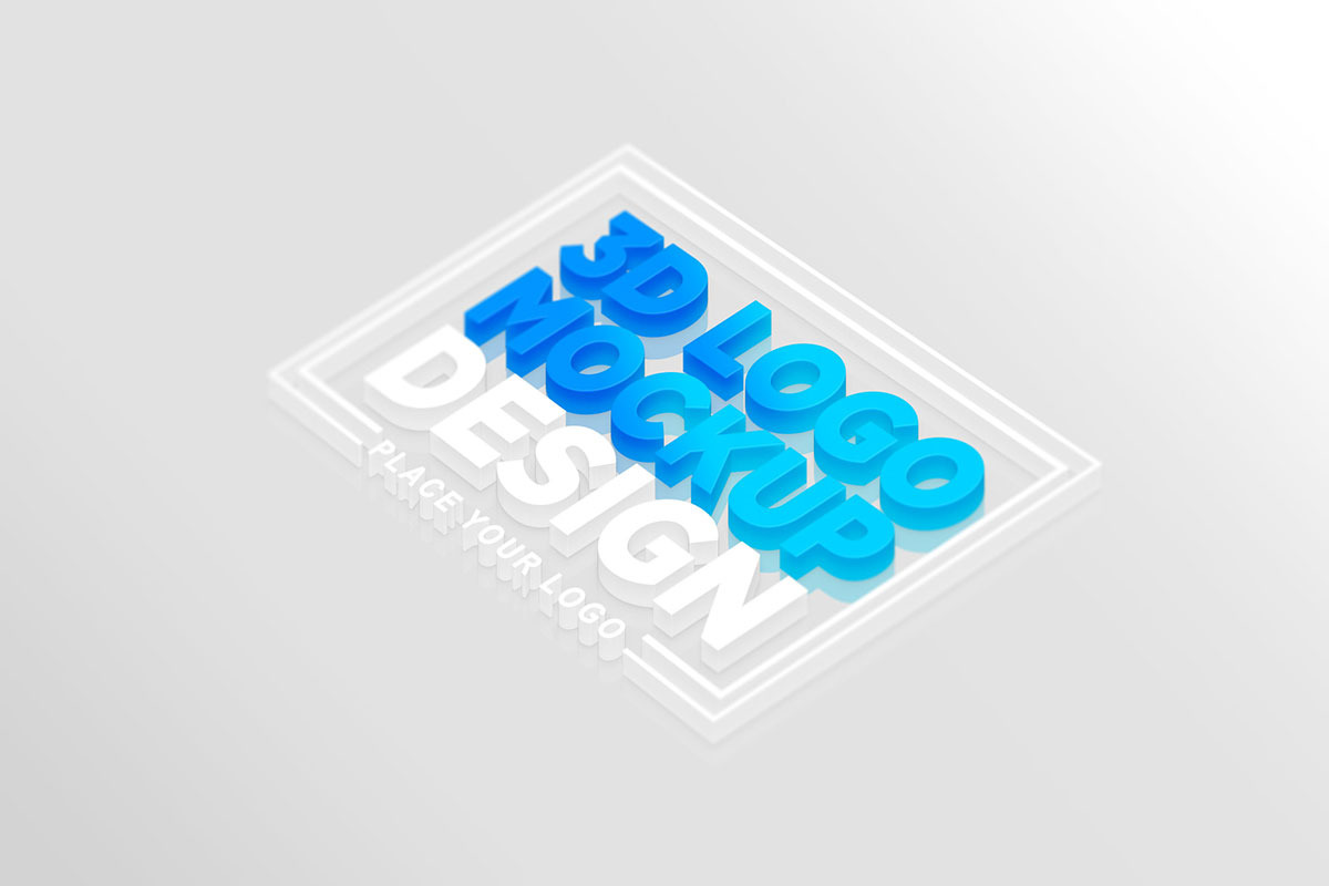 3D Logo Mockup Bundle Pack, a Mockup by GraphicBerg (Photo 16 of 40)