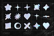 Y2k Iridescent Shapes, an Object Graphic by Design Studio (Thumbnail 3 of 4)