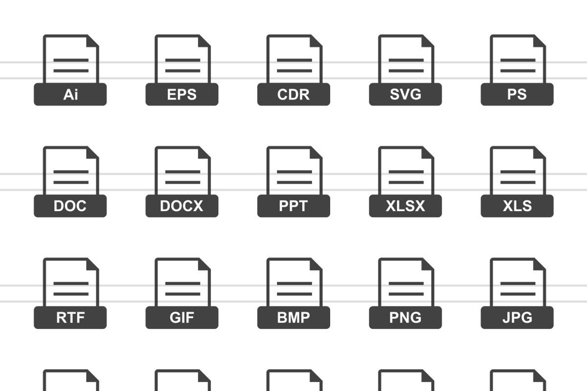 148 Files & Folders Glyph Icons, an Outline Icon by IconBunny (Photo 2 of 6)