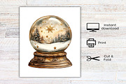 Watercolor Aesthetic Christmas PNG, an Illustration by Canvas Craft (Thumbnail 7 of 7)