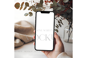 Cozy Autumn Screen Display, a Product Mockup by MockupWizard