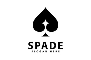 Ace of Spade Logo Design Vector Icon, a Graphic by T.Vooka