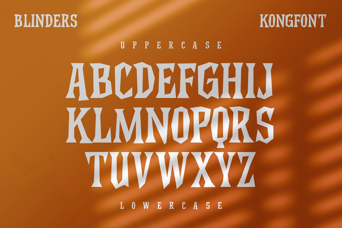 Blinders - Display Serif Font, a Serif Font by overlaytemplates (Photo 4 of 5)