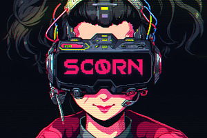 Scorn - Futuristic Pixel Font