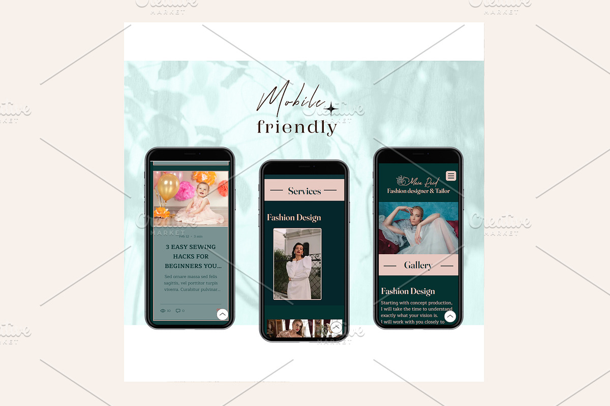 Wix Web Fashion Designer, Artist, a Wix Template by Lovely.Dizajnera (Photo 5 of 7)