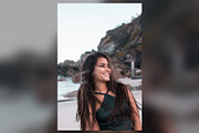 Joyful Beach Portrait in the Wind, a Beauty & Fashion Photo by Chris Joel Campbell (Thumbnail 1 of 2)