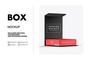 Glossy Open Box Mockup