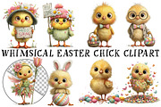 Whimsical Easter Chick Clipart, an Illustration by OK Design (Thumbnail 2 of 6)