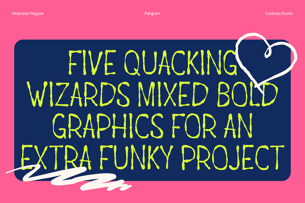 Mispraise – Marker All-Caps Font, a Handwritten Font by Casloop Studio (Photo 2 of 10)
