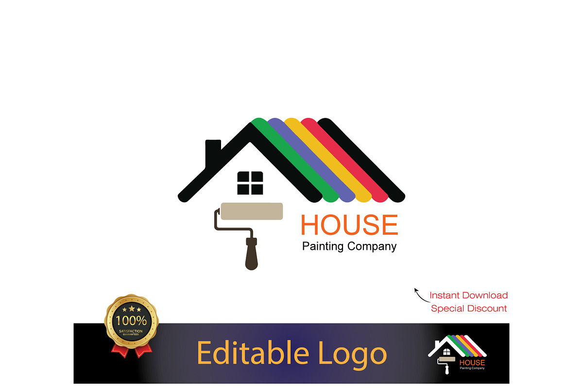 Painting Company Logo Template