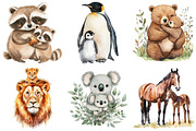 Watercolor Father's Day Animals, an Illustration by Craft Nest (Thumbnail 4 of 6)